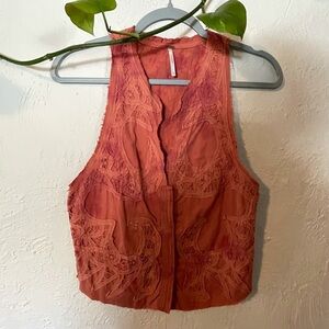 Free People Rust Sleeveless Top
